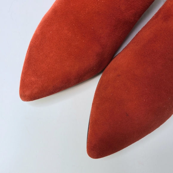 Sam Edelman Karlee Red Suede Ankle Boots - Picture 11 of 12
